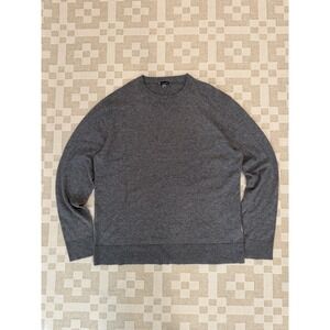 Smartwool Sparwood Sweater Mens XL Gray Merino Wool Blend Lightweight Knit